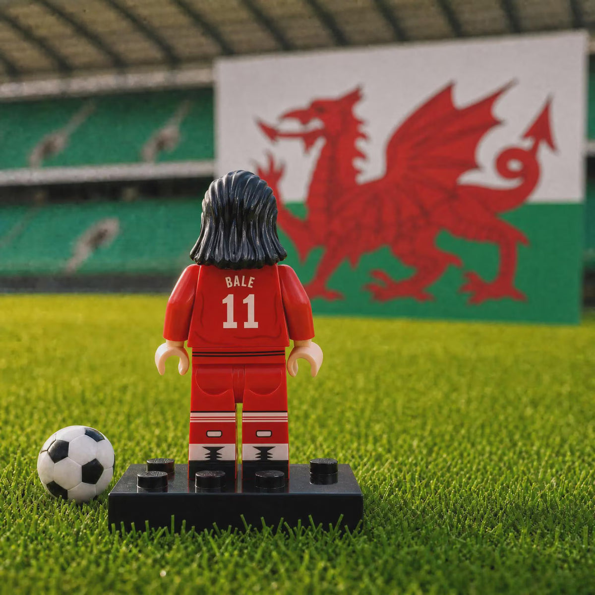 Gareth Bale #11 Wales National Team Custom Minifigure