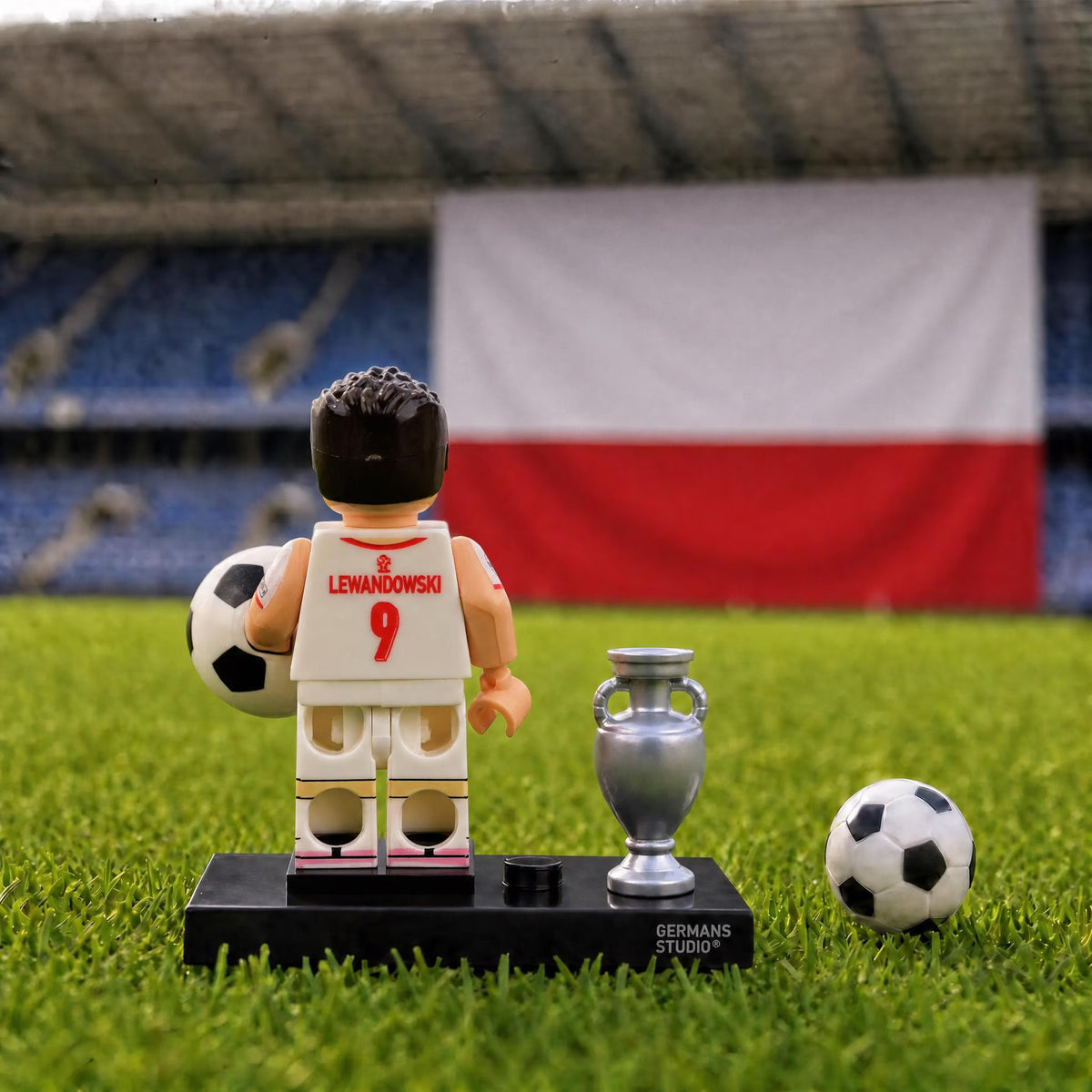 Robert Lewandowski #9 Poland National Team Minifigure
