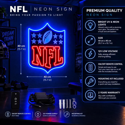 NFL Neon American Football LED