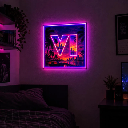 Neon GTA VI Purple Paradise Led