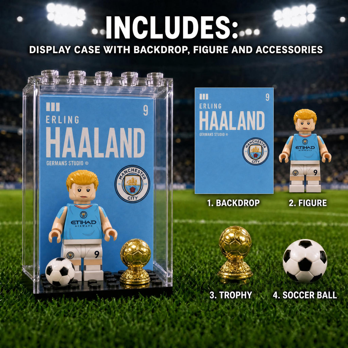 Erling Haaland #9 Manchester City Minifigure