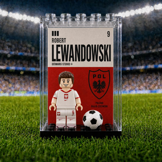 Robert Lewandowski #9 Poland National Team Minifigure