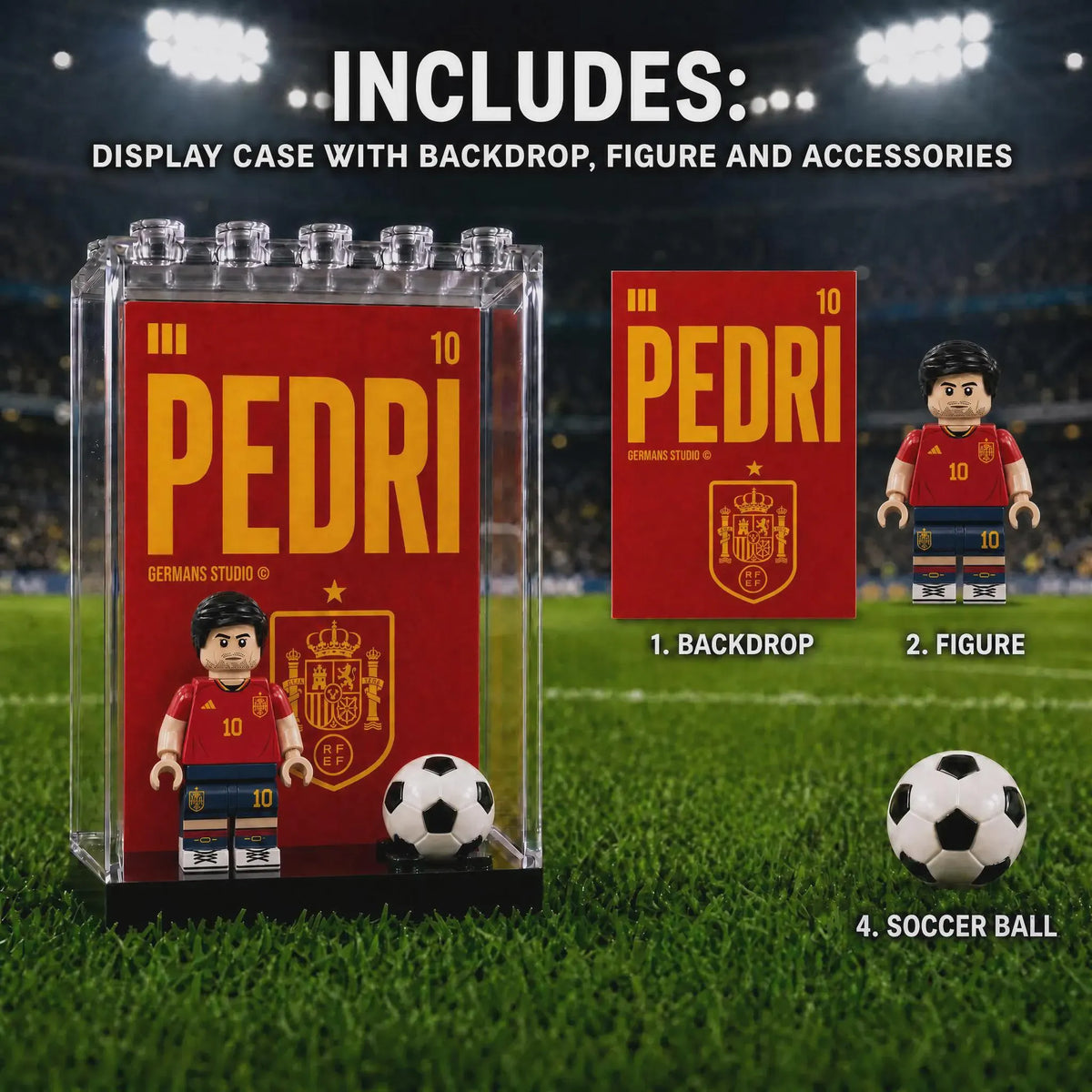 Pedri #10 Spain National Team Minifigure