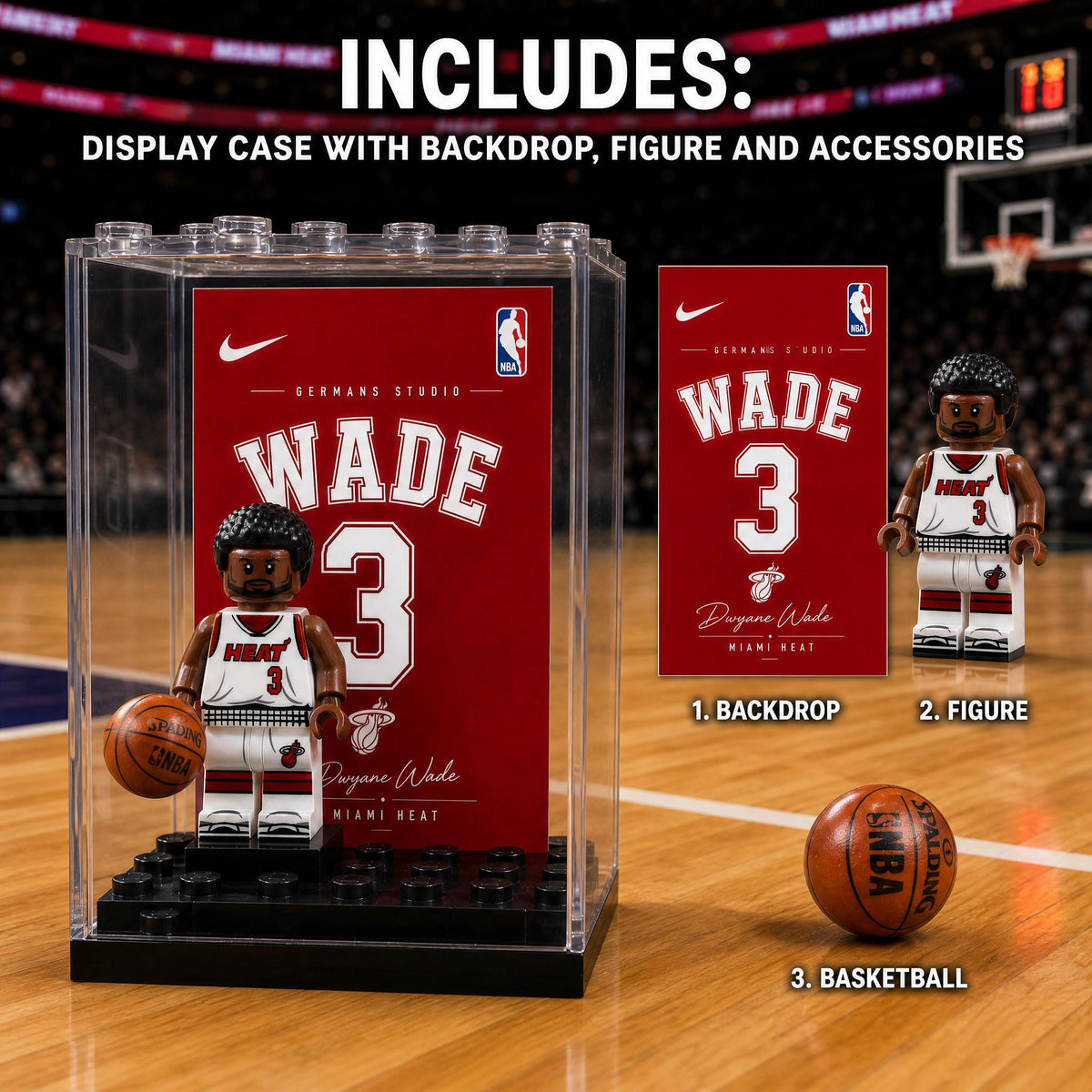 Dwyane Wade #3 Miami Heat Minifigure