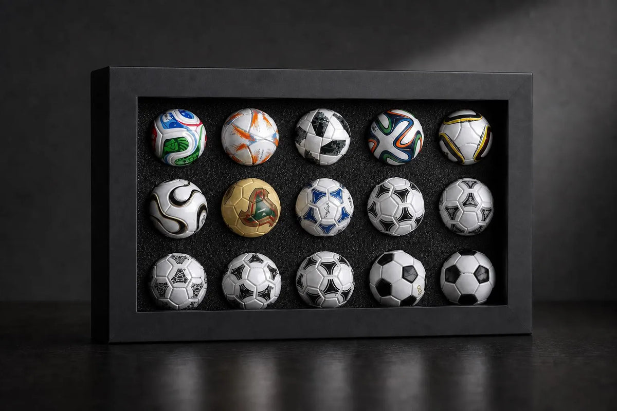 Historical World Cup Match Ball Collection Frame (1970 - 2026) | Exclusive Edition
