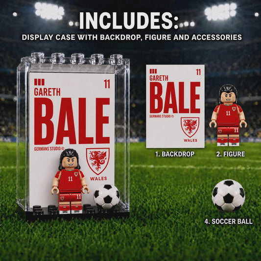 Gareth Bale #11 Wales National Team Custom Minifigure