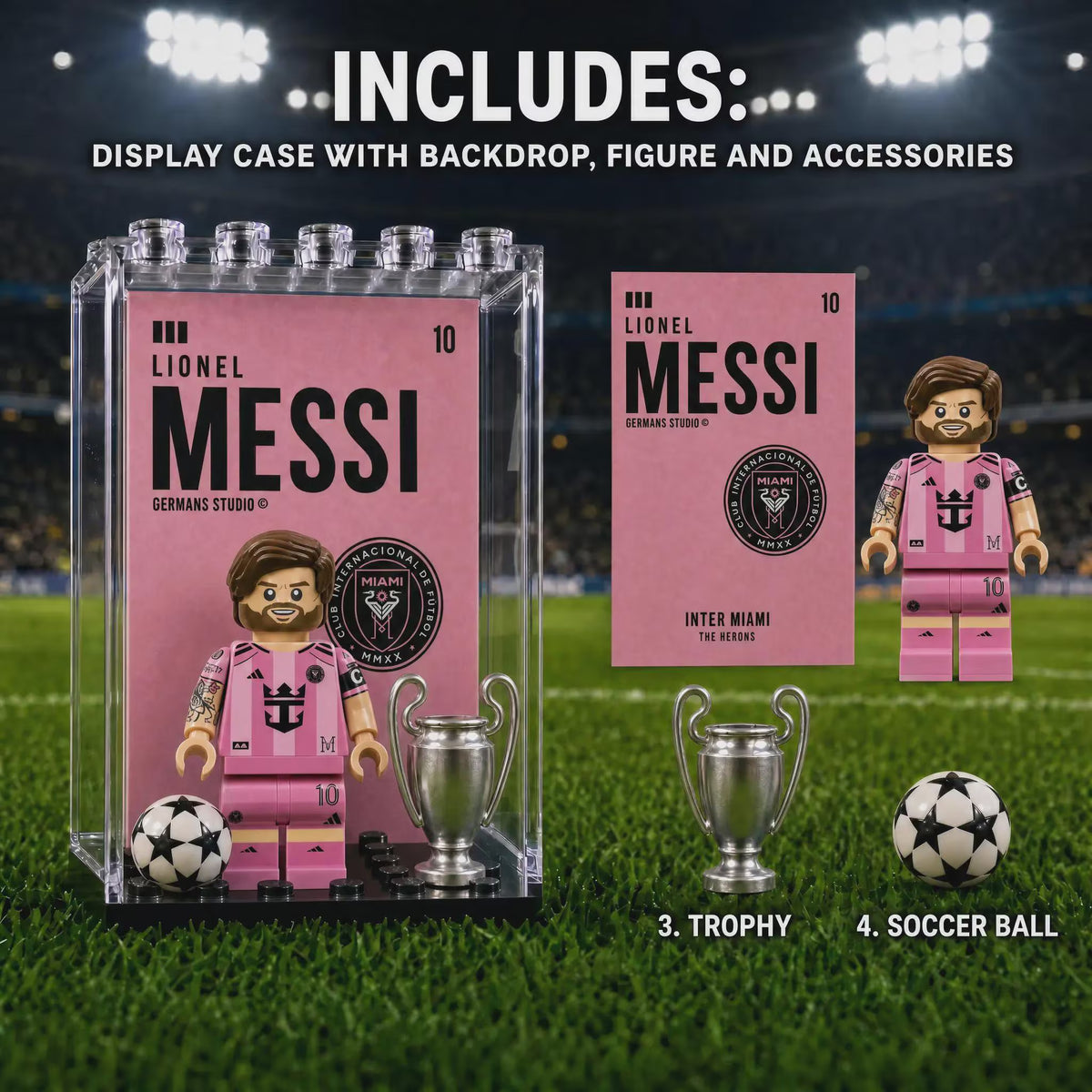 Lionel Messi #10 Inter Miami CF Minifigure