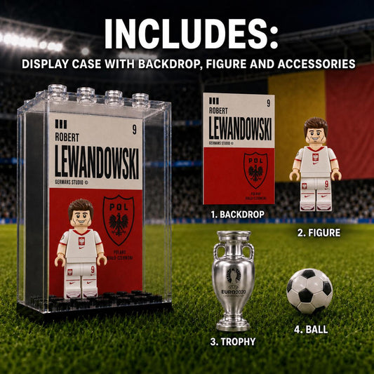 Robert Lewandowski #9 Poland National Team Minifigure