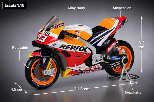 Marc Márquez #93 Repsol Honda RC213V MotoGP 1:18 Scale