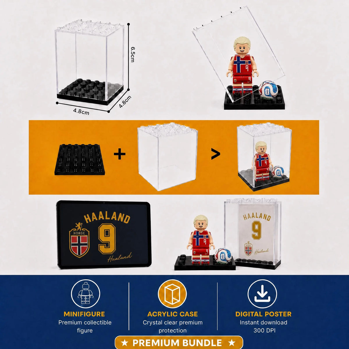 Erling Haaland #9 Norway National Team Minifigure